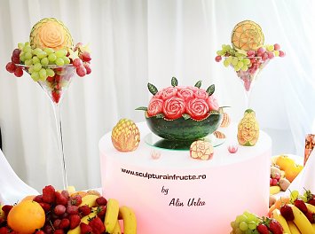 Sculpturi fructe Nunta Satu Mare